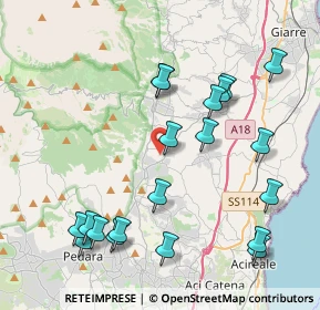 Mappa Via delle More, 95019 Zafferana Etnea CT, Italia (5.139)