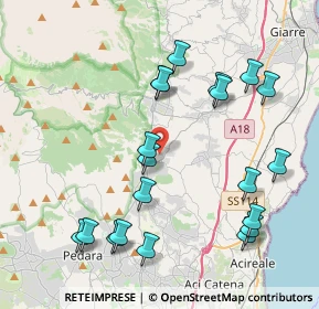 Mappa Via delle More, 95019 Zafferana Etnea CT, Italia (5.038)