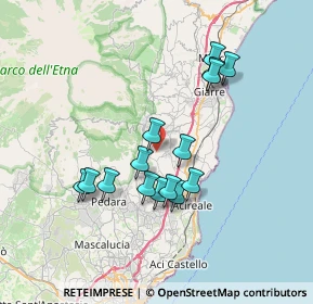Mappa Via Lucio Piccolo, 95019 Zafferana Etnea CT, Italia (7.15667)