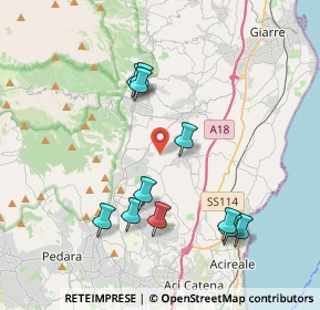 Mappa Via Lucio Piccolo, 95019 Zafferana Etnea CT, Italia (4.35182)