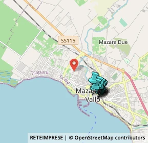 Mappa Via Mario Fani, 91026 Mazara del Vallo TP, Italia (1.95357)