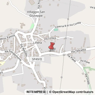 Mappa Via Felicetto, 51, 95010 Linera CT, Italia, 95010 Santa Venerina, Catania (Sicilia)