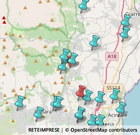 Mappa Via Poggiofelice, 95019 Zafferana Etnea CT, Italia (5.9195)