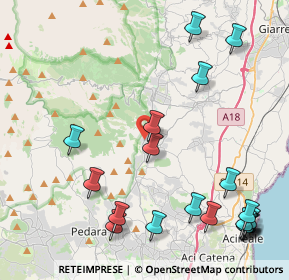 Mappa Via Poggiofelice, 95019 Zafferana Etnea CT, Italia (6.2785)