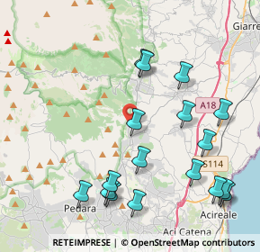 Mappa Via Poggiofelice, 95019 Zafferana Etnea CT, Italia (5.20294)