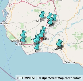 Mappa Zona artigianale C.da Strasatto, 91022 Castelvetrano TP, Italia (12.022)