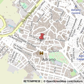Mappa Via dusmet 12, 95031 Adrano, Catania (Sicilia)