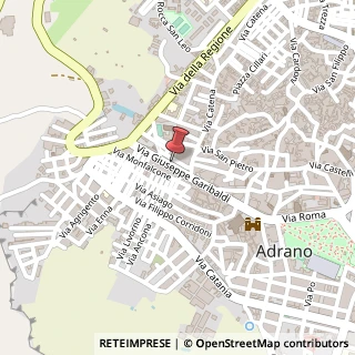 Mappa Via Giuseppe Garibaldi, 125, 95031 Adrano, Catania (Sicilia)