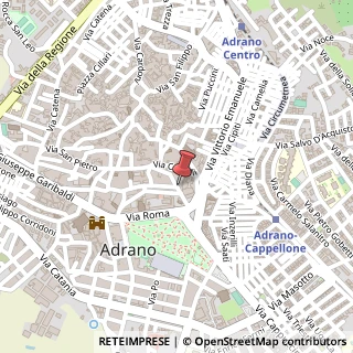 Mappa Vicolo Platania, 36, 95031 Adrano, Catania (Sicilia)