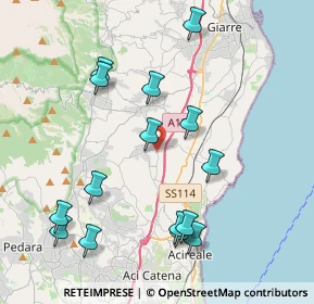 Mappa Via Piave, 95010 Santa Venerina CT, Italia (4.89333)