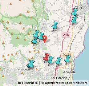 Mappa Via Armando Diaz, 95019 Zafferana Etnea CT, Italia (4.51833)