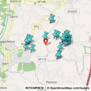 Mappa Via Pennisi Petrone, 95019 Zafferana Etnea CT, Italia (0.96538)
