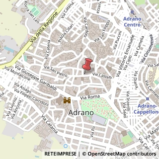 Mappa Via San Pietro, 102, 95031 Adrano, Catania (Sicilia)