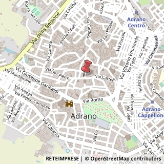Mappa Via San Pietro, 96, 95031 Adrano, Catania (Sicilia)
