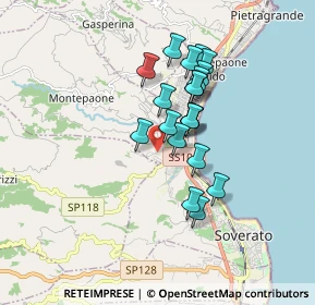 Mappa Via Cesare Beccaria, 88060 Montepaone CZ, Italia (1.4985)