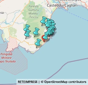 Mappa SS 195, 09010 Pula CA (8.95706)