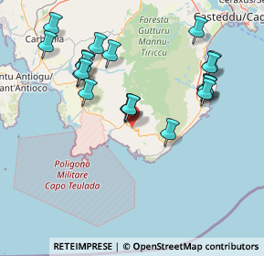 Mappa SS 195 Sulcitana, 09019 Teulada CA, Italia (17.432)