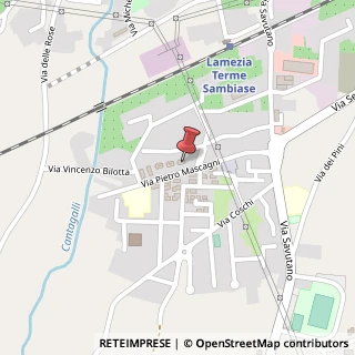 Mappa Via Francesco Cilea, 36, 88046 Lamezia Terme, Catanzaro (Calabria)