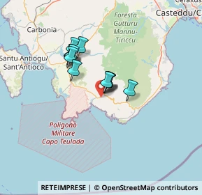 Mappa 09019 Teulada CA, Italia (10.09083)