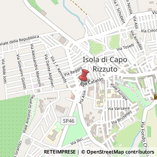 Mappa Via cafaldo 16, 88841 Isola di Capo Rizzuto, Crotone (Calabria)