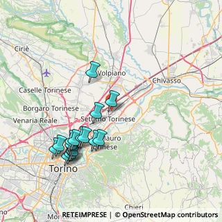 Mappa Via Gottardo, 10036 Settimo Torinese TO, Italia (8.30647)