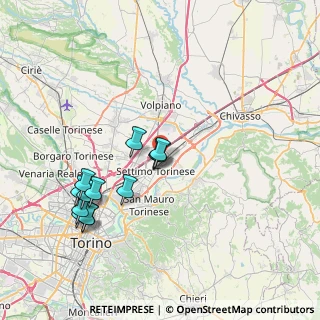 Mappa Via Gottardo, 10036 Settimo Torinese TO, Italia (7.62692)