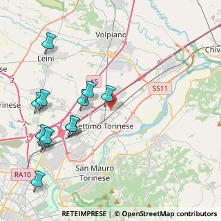 Mappa Via Gottardo, 10036 Settimo Torinese TO, Italia (4.85833)