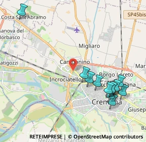 Mappa Via Castelchiaro, 26100 Cremona CR, Italia (2.33583)