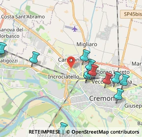 Mappa Via Castelchiaro, 26100 Cremona CR, Italia (2.31923)