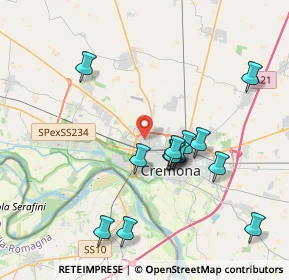 Mappa Via Bredina, 26100 Cremona CR, Italia (3.79714)
