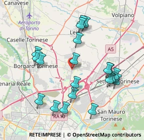 Mappa Via Cuorgnè, 10072 Mappano TO, Italia (4.036)