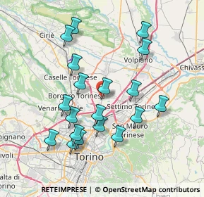 Mappa Via Cuorgnè, 10072 Mappano TO, Italia (7.34263)