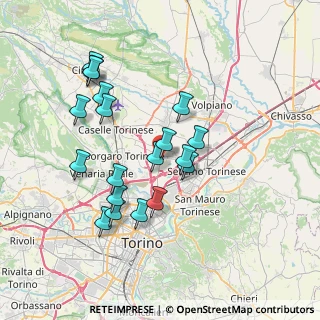 Mappa Via Cuorgnè, 10072 Mappano TO, Italia (7.00737)