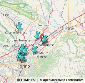 Mappa Via Rabellotto, 10036 Settimo Torinese TO, Italia (7.63133)