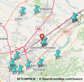 Mappa Via Rabellotto, 10036 Settimo Torinese TO, Italia (5.67)