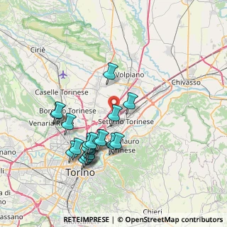 Mappa Via Vittime delle Foibe, 10036 Settimo Torinese TO, Italia (7.449)