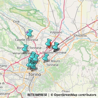 Mappa Via Vittime delle Foibe, 10036 Settimo Torinese TO, Italia (6.96875)