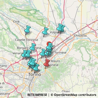 Mappa Via Vittime delle Foibe, 10036 Settimo Torinese TO, Italia (7.03)