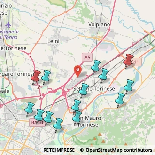Mappa Via Vittime delle Foibe, 10036 Settimo Torinese TO, Italia (4.97214)