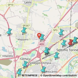 Mappa Via Leiny, 10036 Settimo Torinese TO, Italia (2.97467)