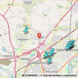 Mappa Via Leiny, 10036 Settimo Torinese TO, Italia (2.99786)