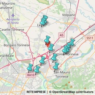 Mappa Via Leiny, 10036 Settimo Torinese TO, Italia (3.62)