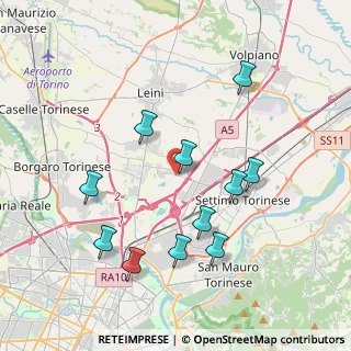 Mappa Via Leiny, 10036 Settimo Torinese TO, Italia (3.90909)