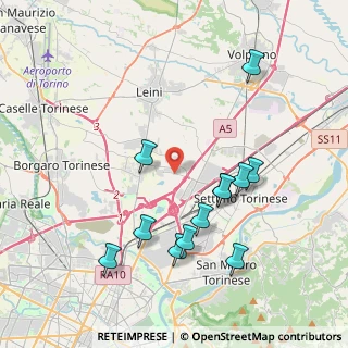 Mappa Via Leiny, 10036 Settimo Torinese TO, Italia (4.0325)