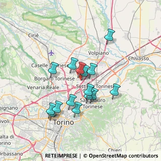 Mappa Via Leiny, 10036 Settimo Torinese TO, Italia (6.01867)