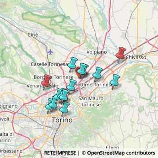 Mappa Via Leiny, 10036 Settimo Torinese TO, Italia (6.12214)