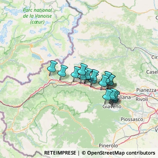 Mappa Frazione Roccaforte, 10050 Chianocco TO, Italia (10.348)
