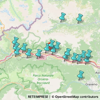 Mappa Frazione Roccaforte, 10050 Chianocco TO, Italia (8.7295)