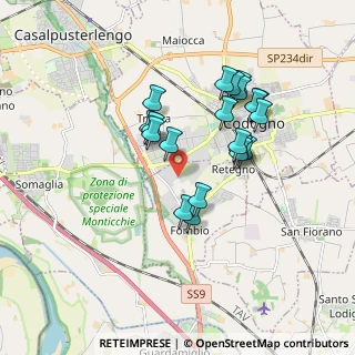 Mappa Via Emilia, 26861 Codogno LO, Italia (1.5635)