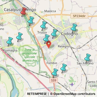 Mappa Via Emilia, 26861 Codogno LO, Italia (2.45636)